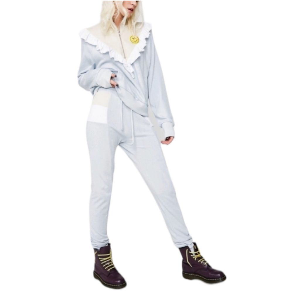 WILD FOX Prima Pullover Ruffle Sweatshirt Hoodie and‎ Pants Set Size M